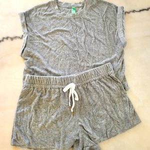 Honeydew terry cloth set